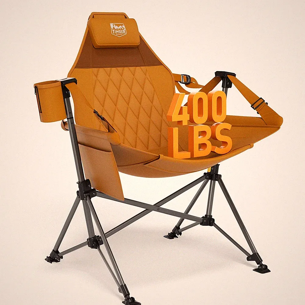Hammock Camping Chair, Oversized Swinging Hammock Chair with Adjustable Back...