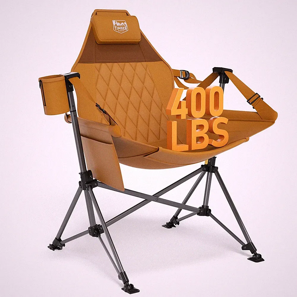 New TIMBER RIDGE Hammock Camping Chair, Oversized Swinging Chair with Adjustable