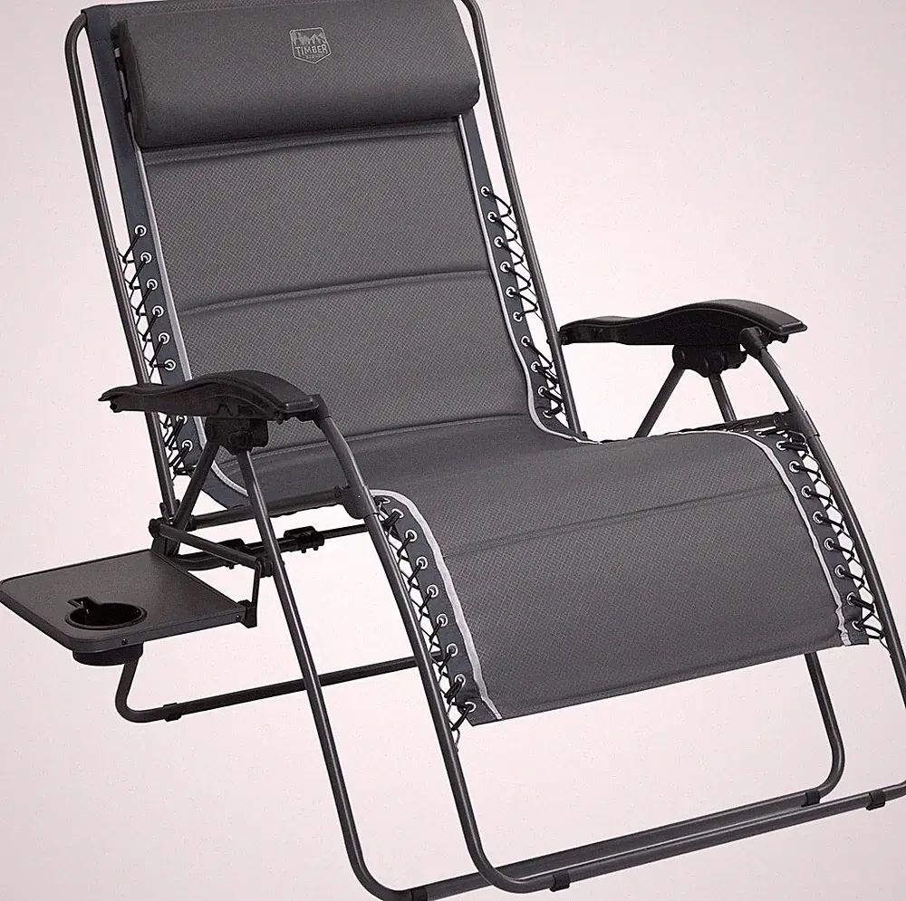 TIMBER RIDGE Oversized Zero Gravity Chair, 33In Wide XXL Zero Gravi... Fast Ship