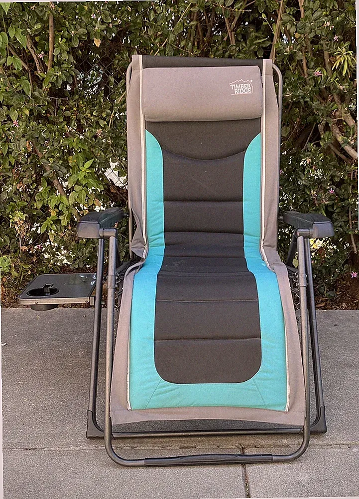 Timber Ridge Zero Gravity Lounger, Lightweight Aluminum Frame. Set Of Two.